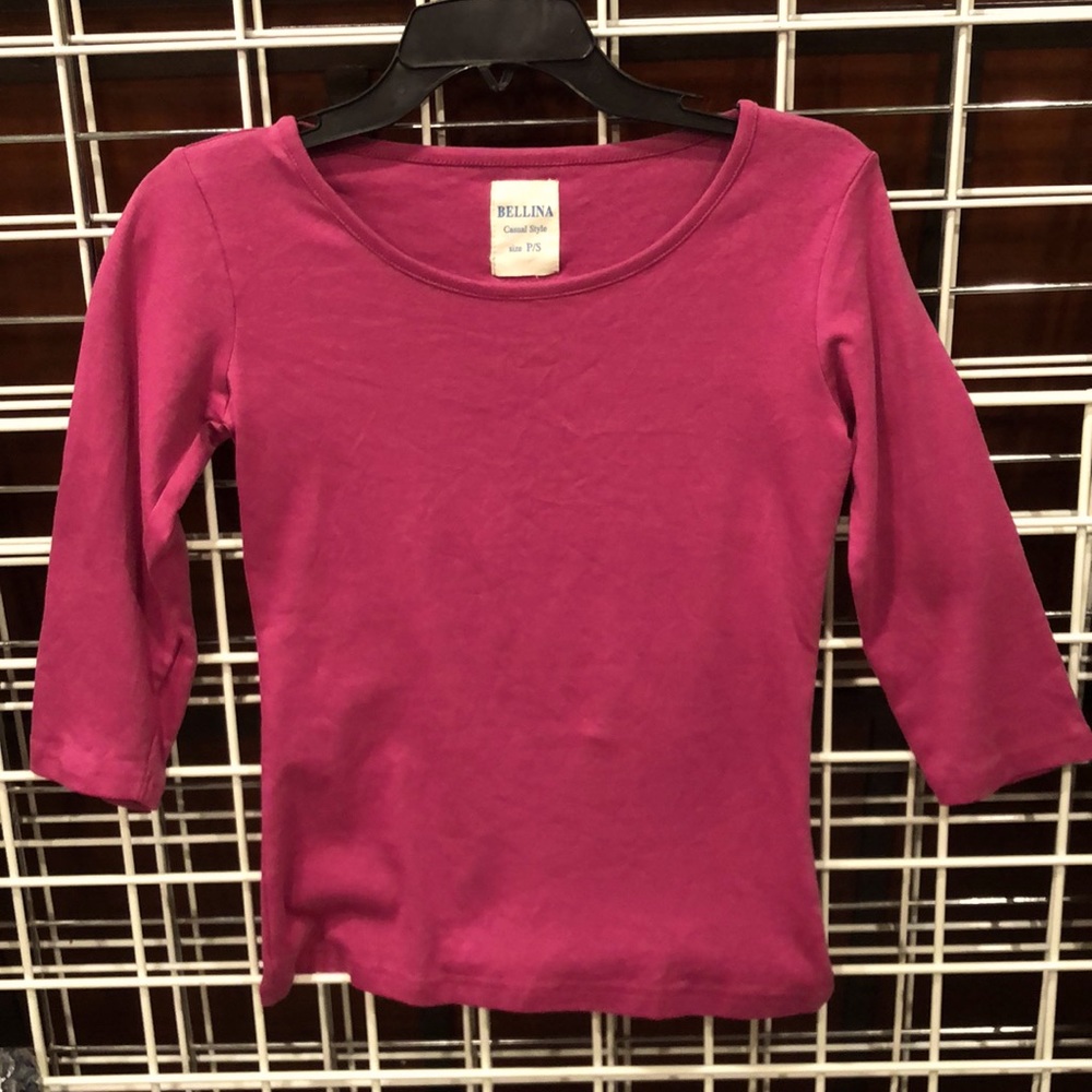 Women Cotton  Elastano 3/4 length top